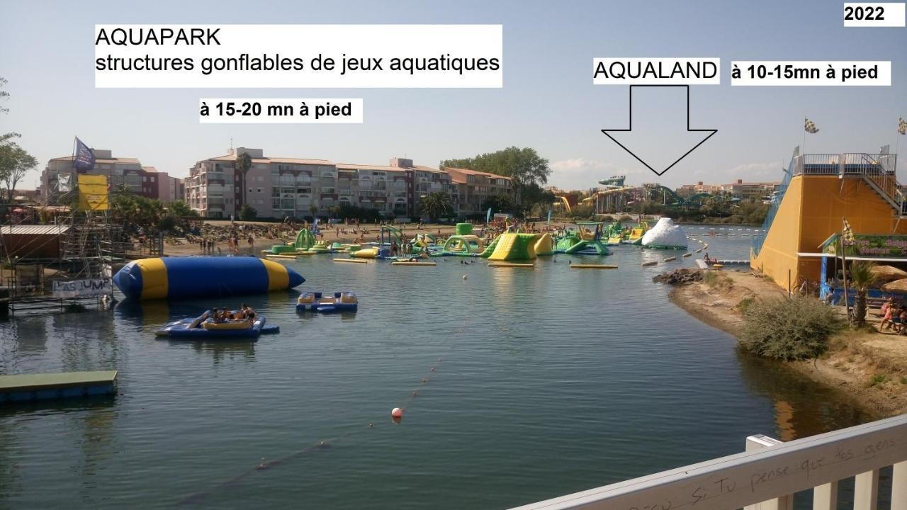 Lara 3 - T2 Loggia Piscine 2 Lits Doubles Parking Pres Du Centre-Port Et Ile Loisirs Appartement Agde Buitenkant foto